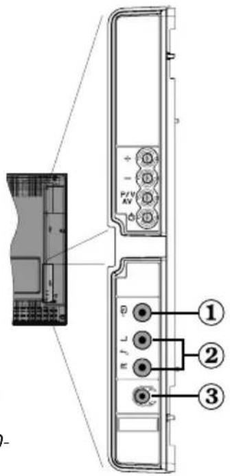 TechLine TL19LC740 - Affichage des branchements - Prises latérales - 1