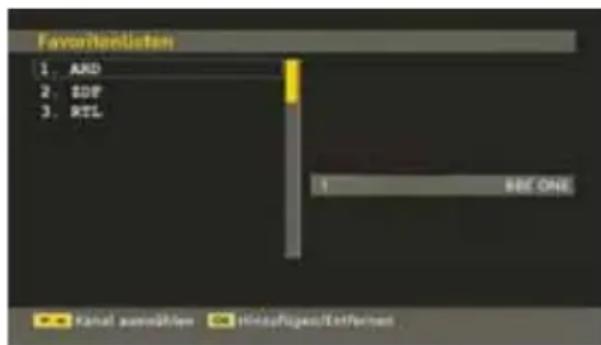 TechLine TL26LC741 - Favorite einrichten - 1