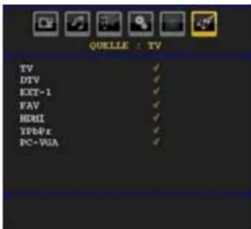 TechLine TL26LC741 - Menu Quelle - 1