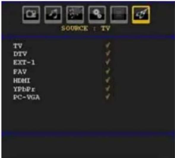 TechLine TL26LC741 - Source Menu - 1