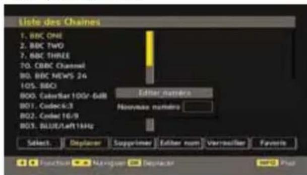 TechLine TL26LC741 - Déplacer les chaînes dans la liste des chaînes - 1