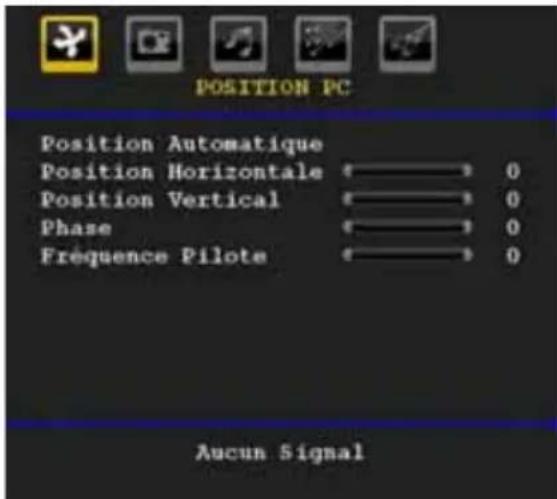 TechLine TL26LC741 - Menu de position PC - 1