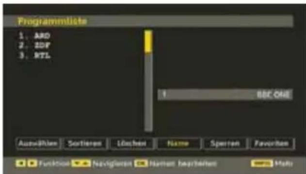 TechLine TL26LC741 - Kanäle umbenennen - 1