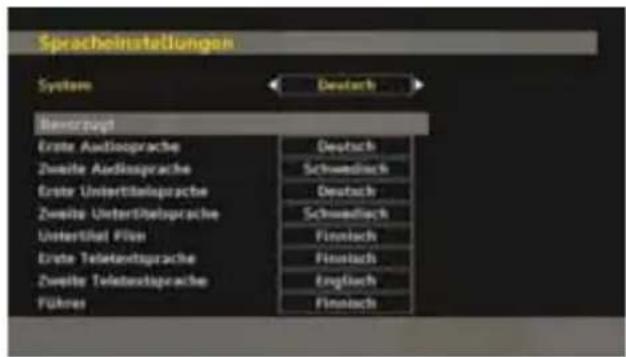 TechLine TL26LC741 - Spracheinstellungen - 1