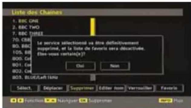 TechLine TL26LC741 - Supprimer les chaînes dans la liste des chaînes - 1