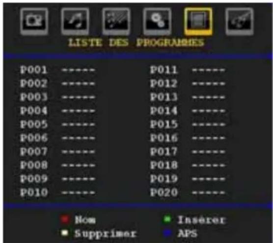 TechLine TL26LC741 - Tableau des programmes - 1