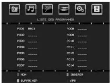TechLine TL19LC741 - Tableau des programmes - 1