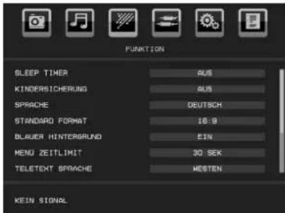 TechLine TL19LC741 - Menu Funktion - 1