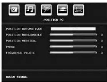 TechLine TL19LC741 - Menu position de l'imag du PC-VGA - 1