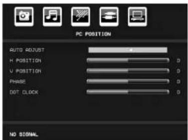 TechLine TL19LC741 - PC-VGA Position Menu - 1