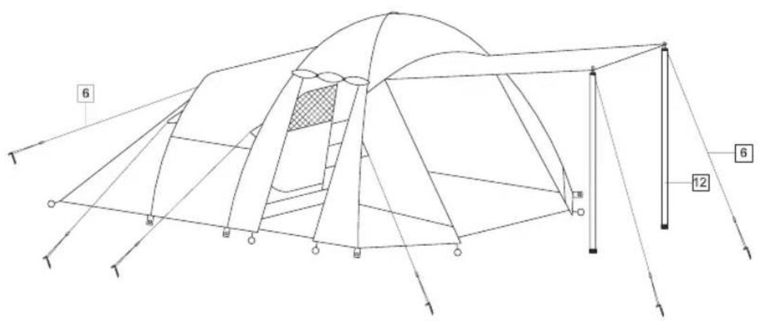 CRIVIT IAN 96531 - TENTE 4 PERSONNES - 18