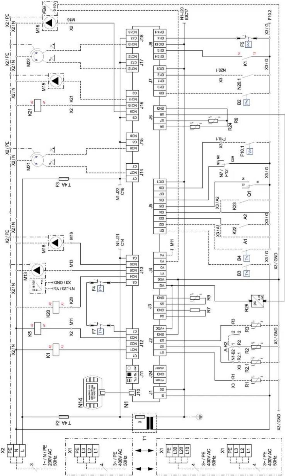 DIMPLEX WI 14TU - Anschlussplan / Circuit Diagram / Schémaelectrique - 1