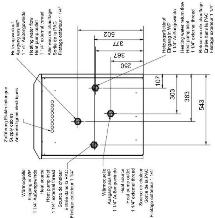 DIMPLEX WI 14TU - Maßbild / Dimension Drawing / Schéma coté WI 10TU - WI 18TU - 1