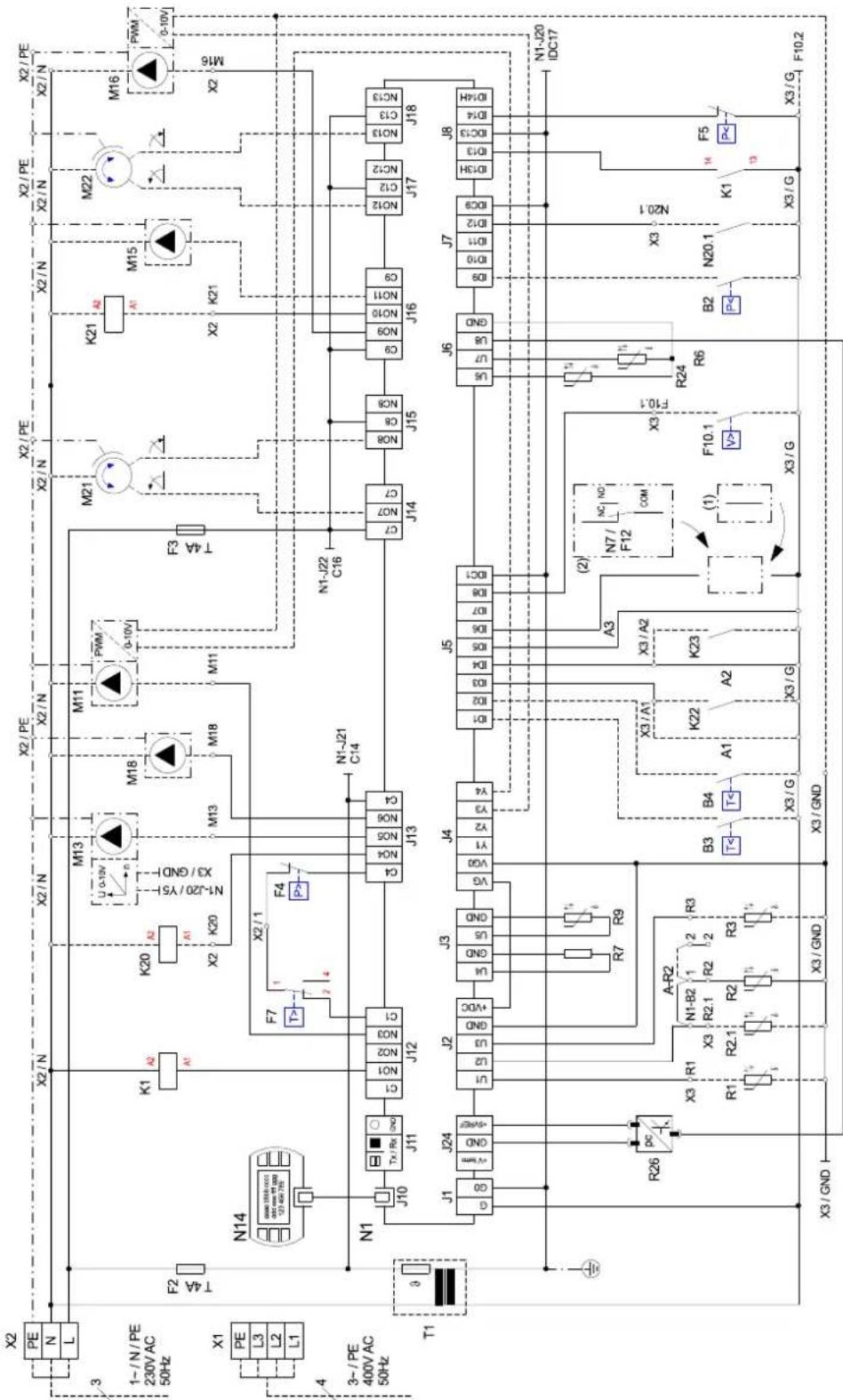 DIMPLEX SI 18 TU - Anschlussplan / Connection Plan / Schéma de connexion - 1