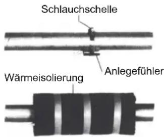 DIMPLEX SI 18 TU - Montage der Anlegefuhler - 1