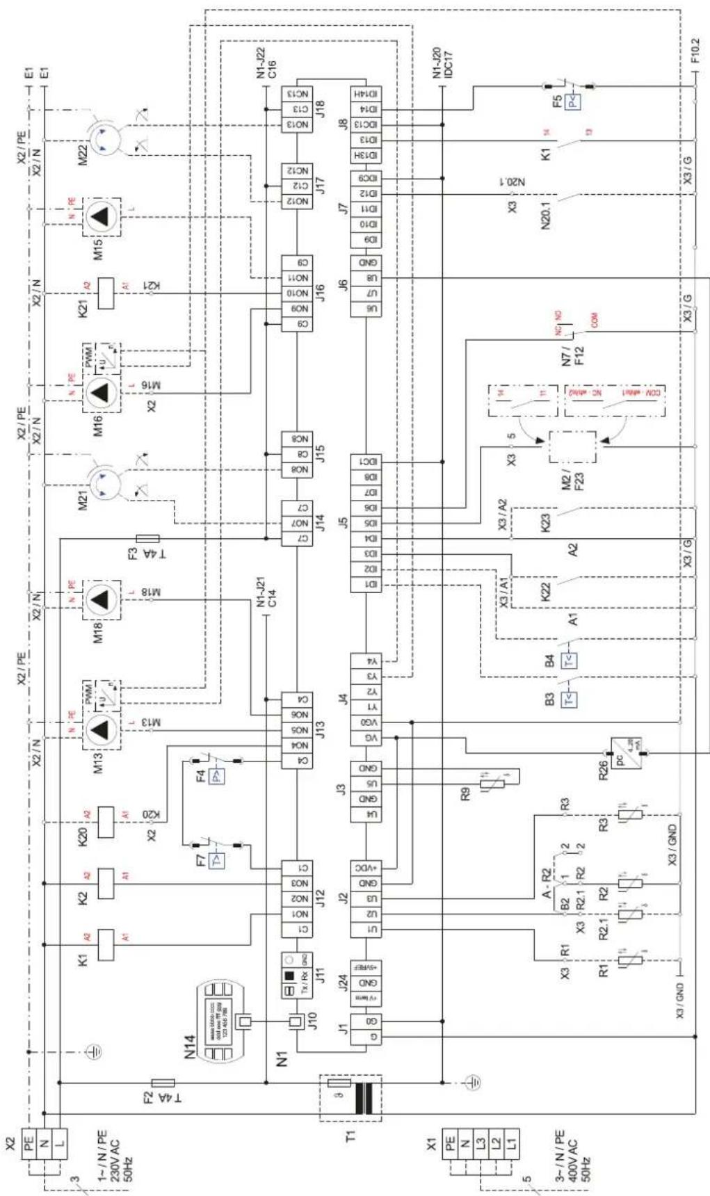 DIMPLEX LI 9TU - Anschlussplan / Circuit Diagram / Schémaelectrique - 1