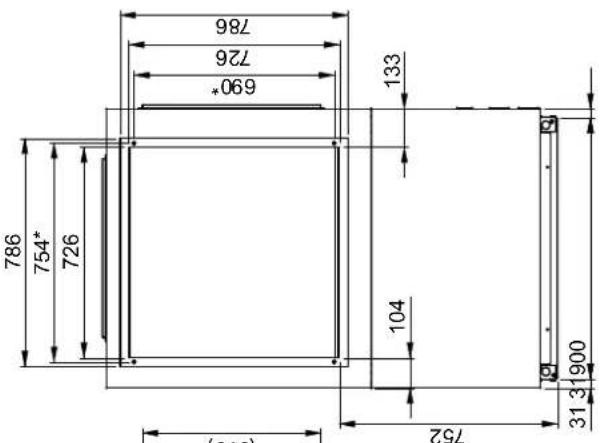 DIMPLEX LI 12TU - Maßbild / Dimension drawing / Schéma coté - 1