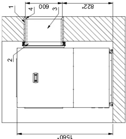 DIMPLEX LI 12TU - Einbaumaße / Installation Dimensions / Cotes de montage - 2