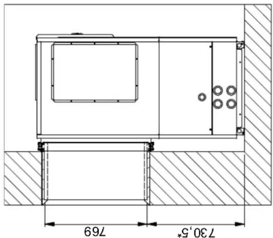 DIMPLEX LI 12TU - Einbaumaße / Installation Dimensions / Cotes de montage - 1