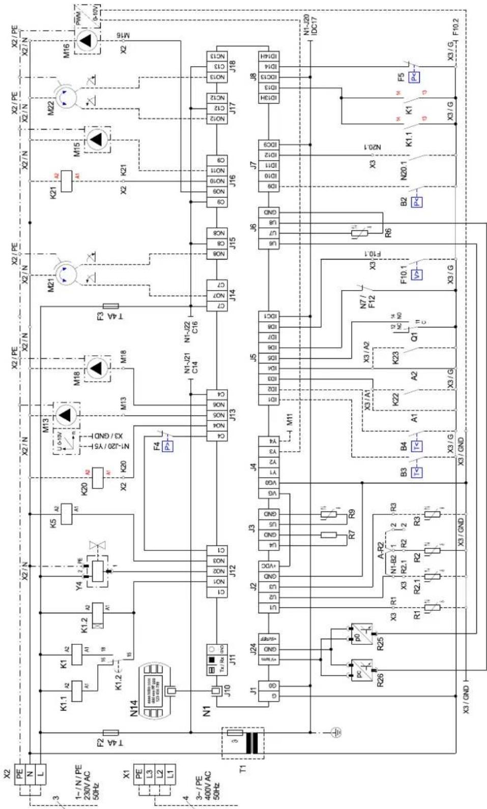 DIMPLEX SI 22TU - Anschlussplan / Circuit Diagram / Schéma électrique SI 22TU - 1