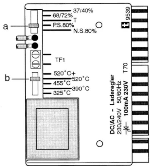 DIMPLEX FSD24C - Températures de coupure du régulateur de charge - 1