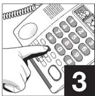 Serene Innovations HD 40P - Programming Number for One-Touch Memory Dialing - 3