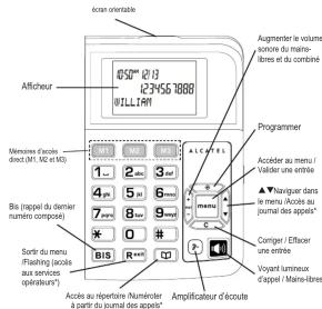 ALCATEL Tmax Comfort - Découvr les touches et afficheur du téléphone - 1