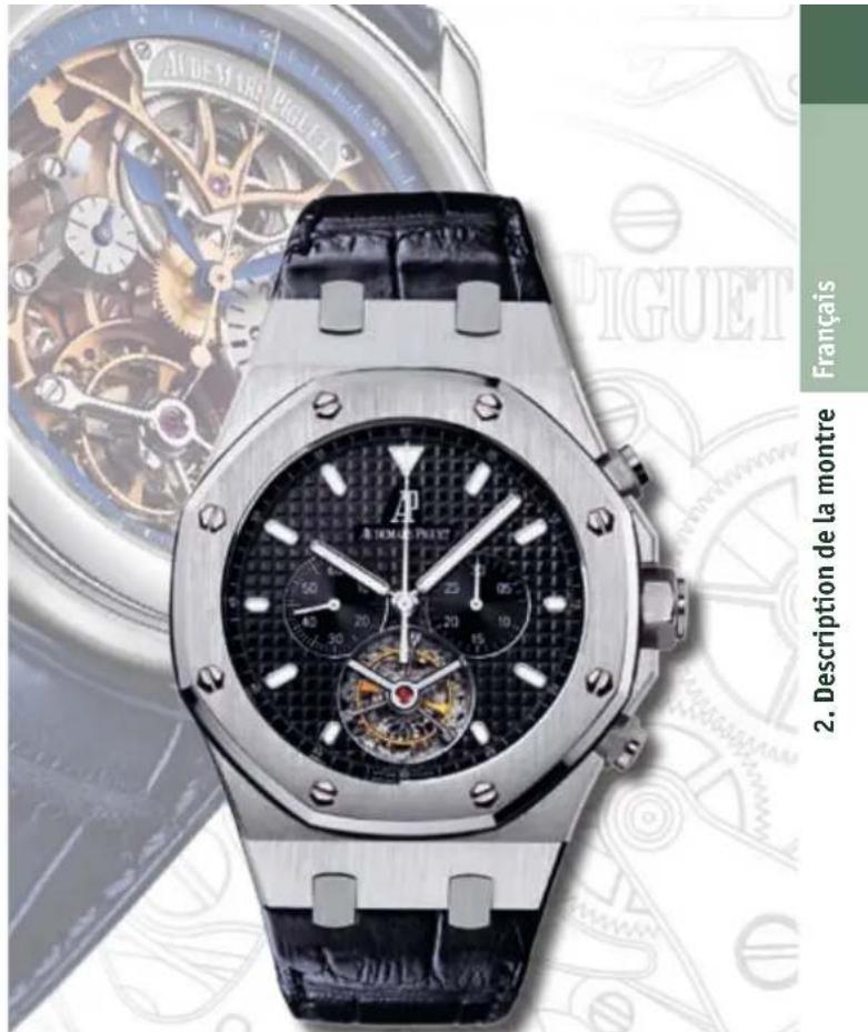 Audemars Piguet Royal Oak 26347PT.OO.D315CR.01 - Votre montre est equipede d'une couronne a deux ou trois positions: - 1