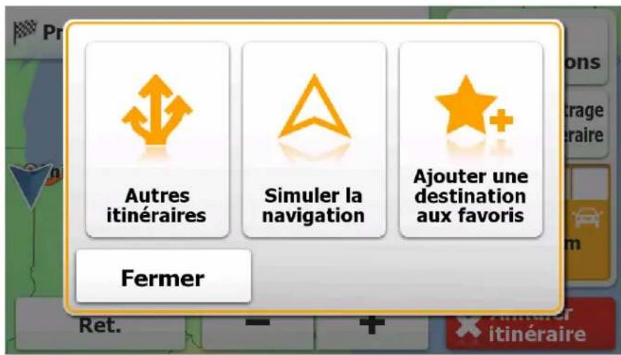 TAKARA IGO amigo - Vérification des options de l'itinétaire - 5