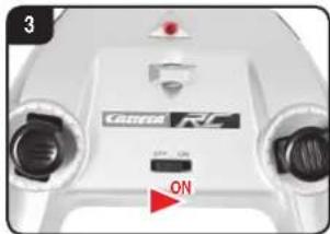 CARRERA Red Bull NX1 - Einsetzen der Batterien - 4