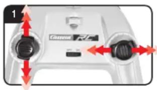 CARRERA Red Bull NX1 - Functies van de controller - 1