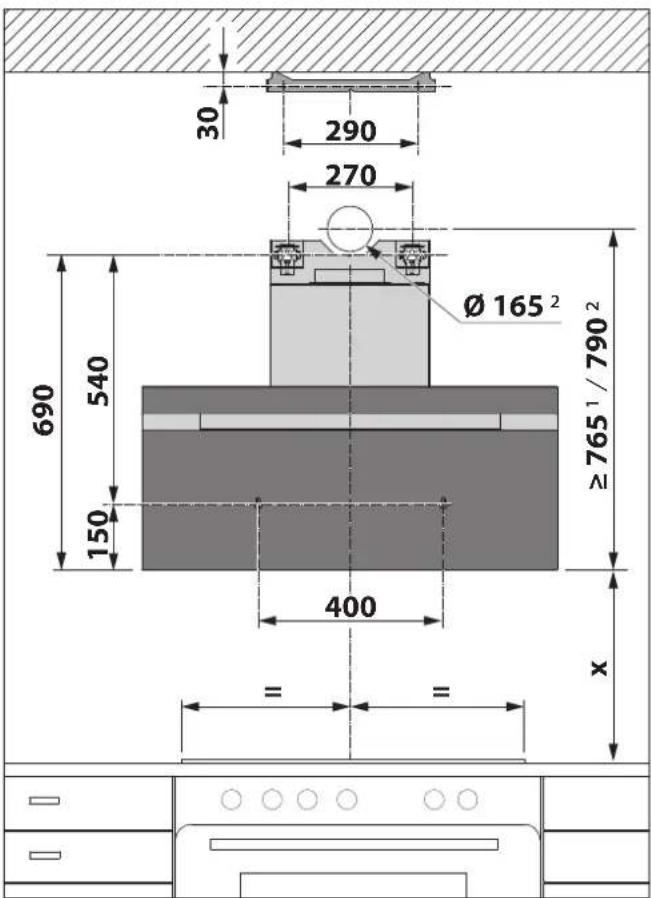 BERBEL BKH 90 GL - Apparaat ophangen - 1