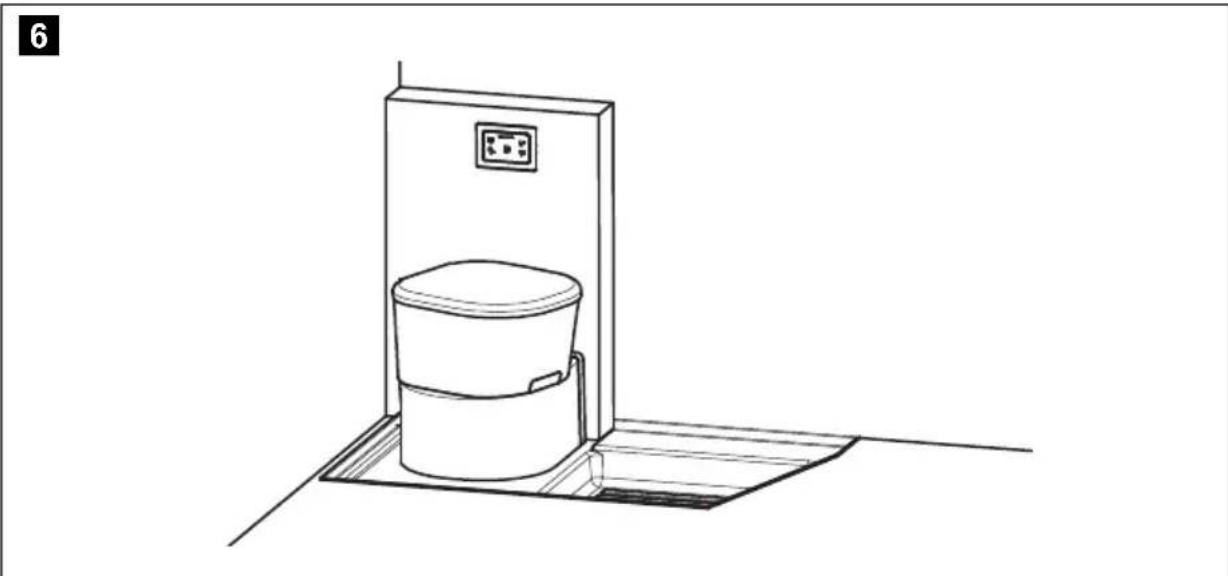 DOMETIC Saneo CLP - Installazione della Toilette Saneo B, Saneo C - 1