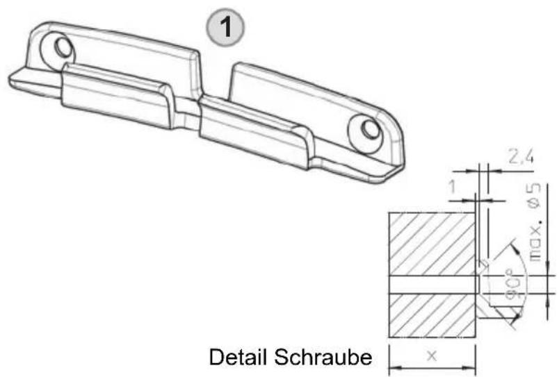 DOMETIC Saneo CLP - Anbringen des Wandhalters - 1