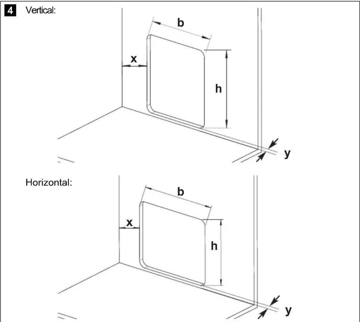 DOMETIC Saneo CLP - Service door wall cutout - 1
