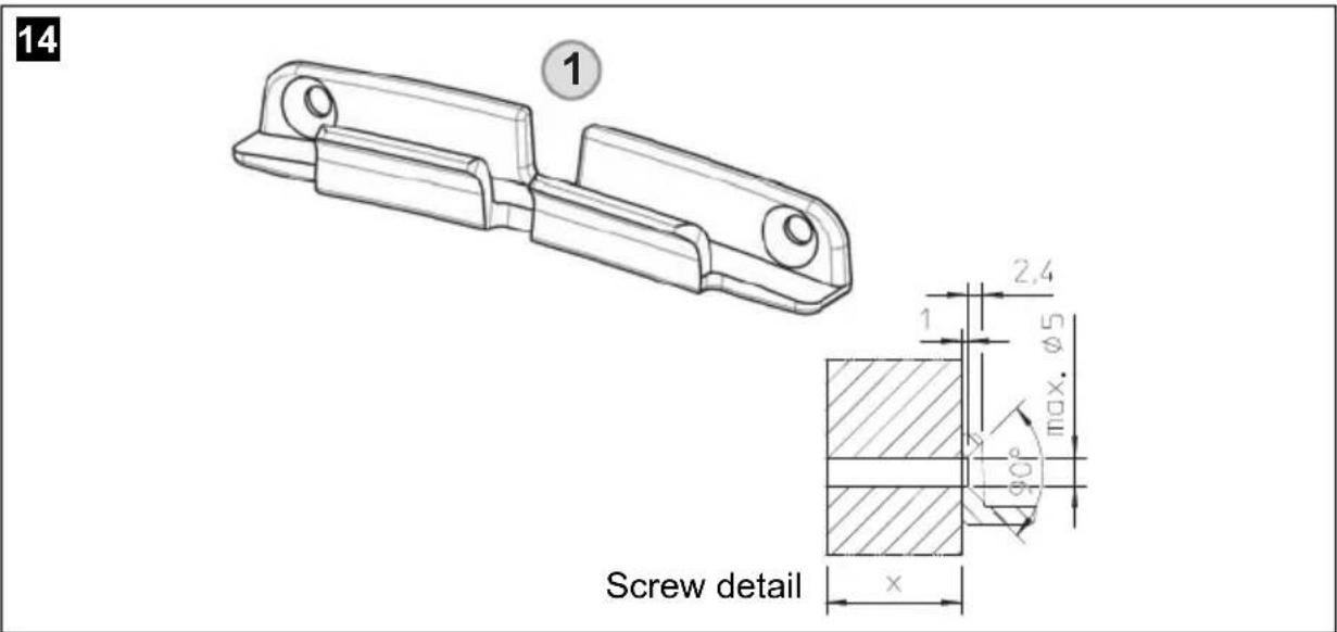 DOMETIC Saneo BW - Attachment of the wall bracket - 1