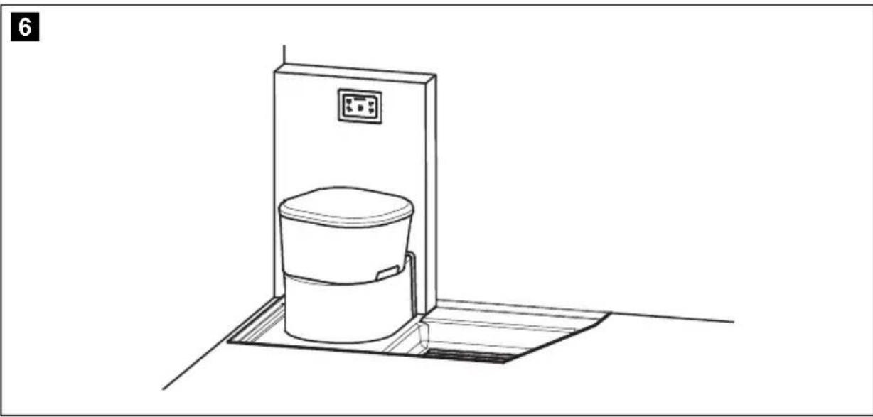 DOMETIC Saneo BW - Aufstellen der Toilette Saneo B, Saneo C - 1