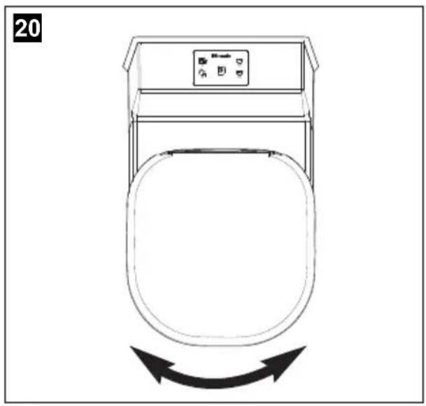 DOMETIC Saneo BS - Positionnement du siège des toilettes - 2