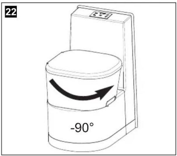 DOMETIC Saneo BS - Positioning the toilet seat - 4