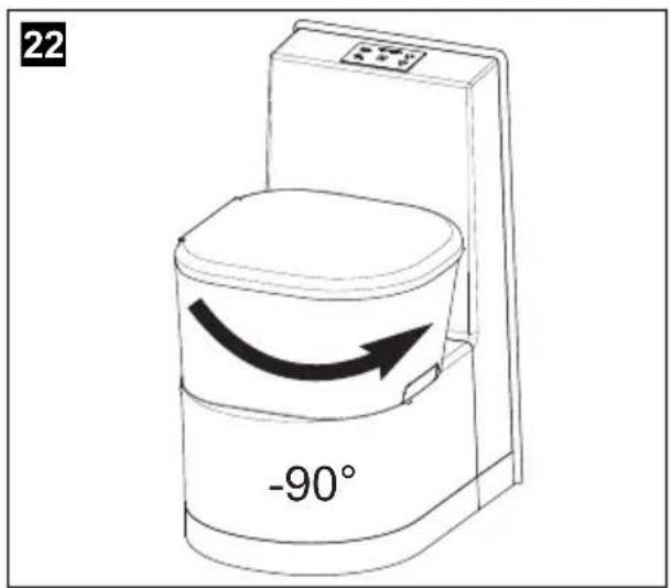 DOMETIC Saneo BS - Positionnement du siège des toilettes - 4