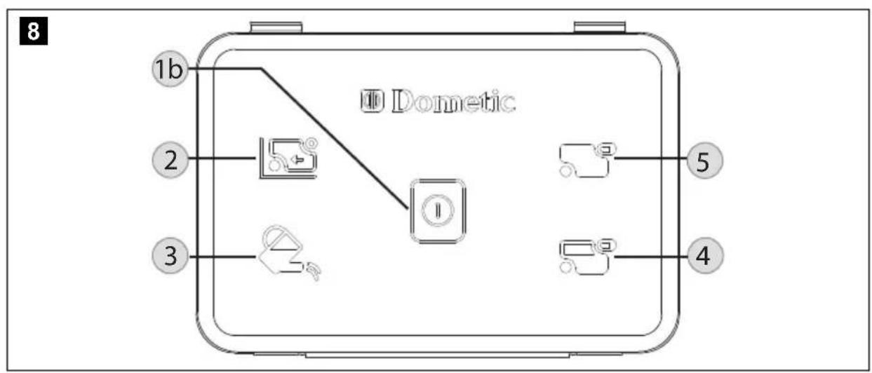 DOMETIC Saneo BS - Unità di dato Touch-Switch (standard con Saneo Comfort) - 1