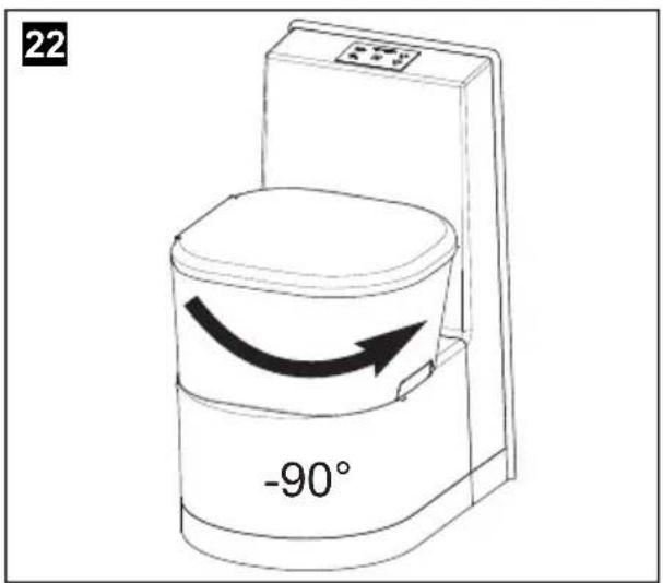 DOMETIC Saneo BS - Posizionamento della seduta della Toilette - 4