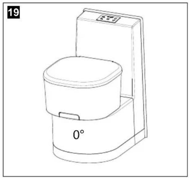 DOMETIC Saneo BS - Positioning the toilet seat - 1