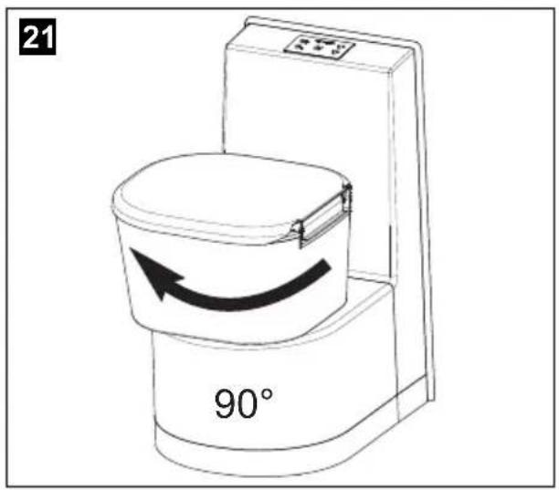 DOMETIC Saneo BS - Toiletzitting positioneren - 3