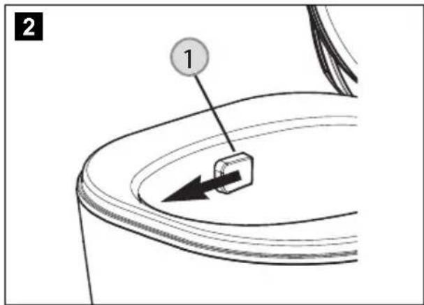 DOMETIC Saneo BLP - Cleaning the flushing nozzle - 1