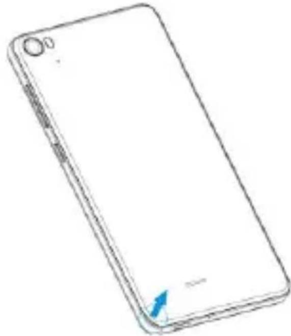HISENSE Staraddict 5 L678 - COMMENT INSÉRER MA CARTE SIM ET LA BATTERIE? - 1