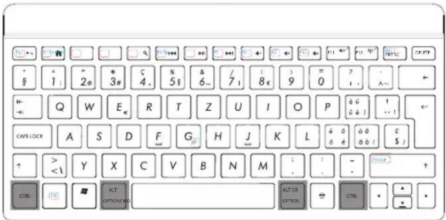 MEDION P81034 - I tasti Alt, Alt Gr e Ctrl - 1