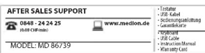 MEDION P81034 - Connexion du clavier sur l'interface Bluetooth d'un ordinateur de bureau/ordinateur portable/appareil mobile (appairage) - 1