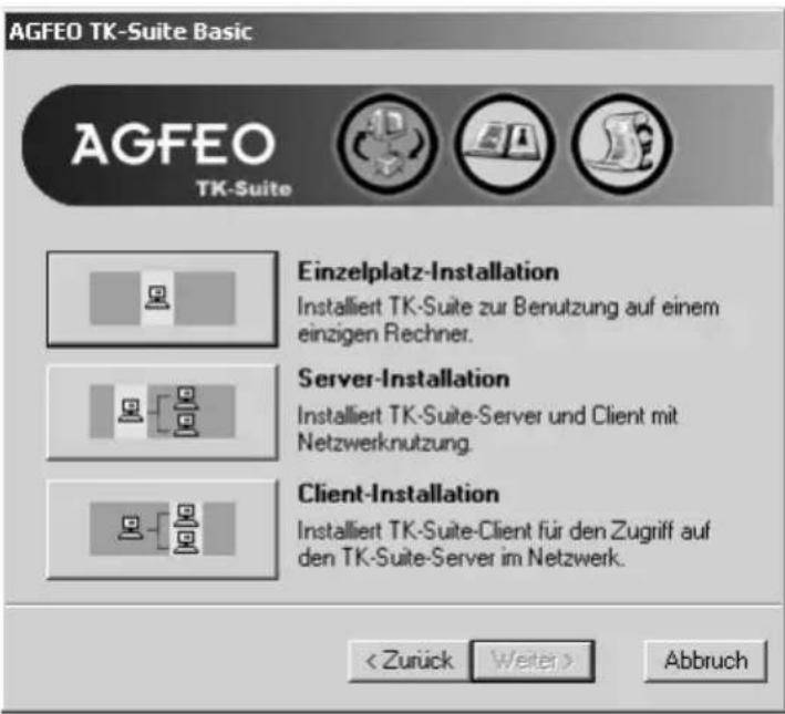 AGFEO AS 40 P - TK-Suite installieren - 1