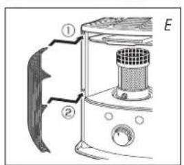 ZIBRO R 224 TC - L ENSURE THAT THE HEATER IS OFF AND COMPLETELY COOL BEFORE STARTING TO REPLACE THE WICK. - 19